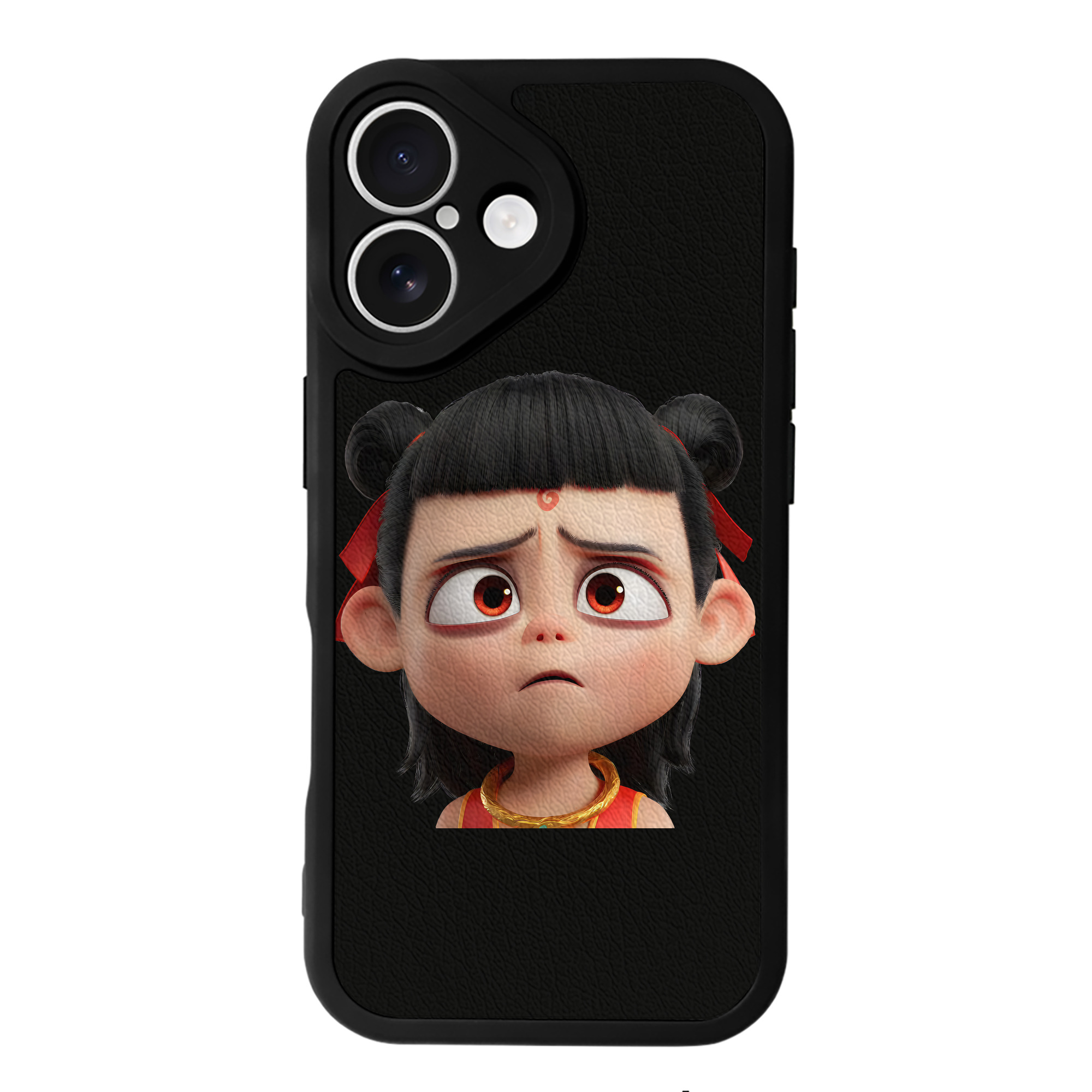 （画像用） Ne Zha 2 ナタ 魔童の大暴れ 【iPhone 16シリーズ対応】シリコンスマホケース（レザー調） 材質：シリコン